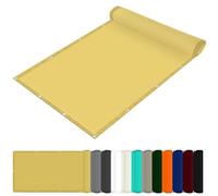 Teli Parasole Rettangolari 100 x 120 cm Impermeabile Tenda a Vela Tenda Traspirante in Pes per Protezione Dai Raggi UV Adatte per Piscina Feste e Spazi Esterni, Color Crema