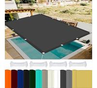 Teli Parasole Rettangolari 2 x 3.5 m 98% Protezione UV Tenda Sole per Esterno Poliestere per Esterno Giardino Terrazza, Grigio Scuro