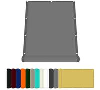 Teli Parasole Rettangolari 200 x 350 cm Impermeabile Rete Telo Ombra Tenda Oxford con Protezione UV e Resistenza Agli Ideali per Cortile Patio e Campeggio, Grigio Chiaro