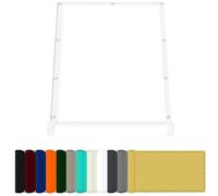 Teli Parasole Rettangolari 75 x 150 cm Impermeabile Tessuto Ombreggiante Tenda Traspirante in Pes per Protezione Dai Raggi UV Perfette per Giardino Terrazza e Balcone, Bianco