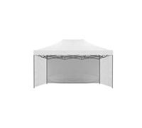 Teli/Parete/Copertura laterale per gazebo pieghevole impermeabile 3x4,5m Bianco - Mod. Loop