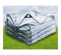 Teli trasparenti con occhielli resistenti e impermeabili con bordo rinforzato for patio e portico del padiglione(4 * 5m)