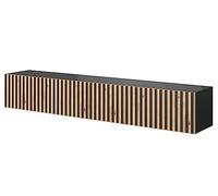 Selsey TELIRE- Mobile TV - 175 cm - colore corpo: nero, colore frontale: rovere artisan + nero