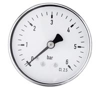 Telituny 1/4 "NPT Manometro, TS-60-6bar Manometro di alta precisione indicatore di livello dell'acqua, serbatoio olio riscaldante, filettatura mini manometro aria compressa, per carburante aria olio