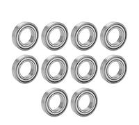 Telituny 10 pezzi di ricambio per parti del dispositivo a rulli in acciaio inossidabile con cuscinetti in miniatura S6007ZZ 62x35x14mm