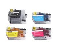 Telituny 4 cartucce d'inchiostro compatibili con ricarica di ricambio BK C M Y 4 colori per stampante a getto d'inchiostro LC3219 Materiale PP durevole di alta qualità Stampa Lunga durata