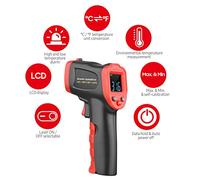 Telituny -50℃～950℃ /-58℉～1742℉ Termometro a infrarossi con schermo colorato Termometro IR Tester di temperatura digitale portatile senza Pirometro Pistola di temperatura per (WT327C)