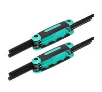 Telituny 8 in 1 strumento manuale della chiave esagonale pieghevole per serrare Rimuovere le viti multifunzione 1,5 8 mm