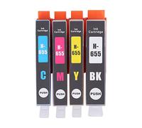 Telituny Cartuccia d'inchiostro per stampante BK C M Y Kit cartuccia d'inchiostro a 4 colori Cartucce d'inchiostro ad alta resa per stampa e trasparente per Deskjet Ink Advantage 3525