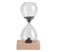 Telituny Clessidra Con Base In Legno, Clessidra Con Sabbia Magnetica, Decorazione A Clessidra da Tavolo Per La Decorazione Della Tavola A Clessidra Della Scuola Dell'Ufficio Domestico