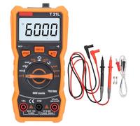 Telituny Conteggi Multimetri Digitali 6000, TRUE RMS Tester Multimetro-range, Misuratore di Corrente di Tensione AC/CC con NCV, capacità, Temperatura per Elettricisti e Fai-te