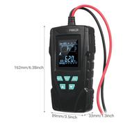 TELITUNY FY8912A Tester batteria per auto 12V/24V, 50-1999 Strumento diagnostico dell'alternatore automobilistico CCA, analizzatore di batterie automatico digitale, analisi di