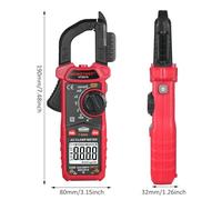 Telituny HABOTEST HT207D Pinza amperometrica digitale 4000 conteggi Multimetro portatile AC DC Tensione Corrente Voltmetro Resistenza a diodi Pinza amperometrica Display digitale (HT207A)