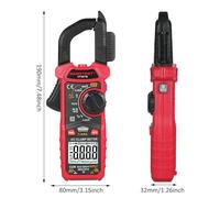 Telituny HABOTEST HT207D Pinza amperometrica digitale 4000 conteggi Multimetro portatile AC DC Tensione Corrente Voltmetro Resistenza a diodi Pinza amperometrica Display digitale (HT207B)