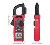 Telituny HABOTEST HT207D Pinza amperometrica digitale 4000 conteggi Multimetro portatile AC DC Tensione Corrente Voltmetro Resistenza a diodi Pinza amperometrica Display digitale (HT207d)