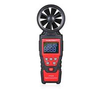 Telituny HABOTEST HT625B Anemometro digitale portatile Misuratore di velocità del Misura accuratamente la temperatura del, il volume dell'aria e il punto di rugiada con schermo (Tipo A)