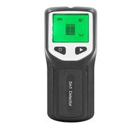 Telituny Handheld Wall Scanner 5 in 1 Stud Finder HD Display LCD Rilevatore parete per rilevamento di fili metallici in legno (Nera)