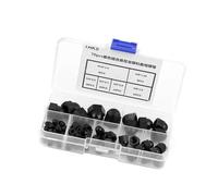 Telituny Kit di 70 dadi a ghianda in nylon, assortimento di dadi a cupola M3-M10 in nero/bianco, chiusure antiscivolo ad alta resistenza per macchine, mobili e applicazioni automobilistiche (bianco)