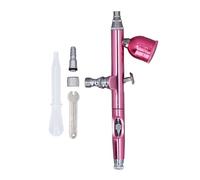 Telituny Kit di Pistola Aerografo a Doppia Azione, Set di Aerogrammi 0,3 Mm di Ugello con Controllo Regolabile per la Pittura Artigianale del Trucco Modello di Trucco