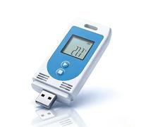 Telituny Logger Dati di umidità della Temperatura, Registratore a Doppio Parametro con Display LCD (-30 ° C a 60 ° C / 0-85% RH)-32.000 Punti Memoria, Report PDF/CSV Automatico,