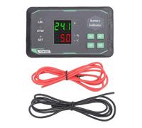 Telituny Misuratore di capacità della Batteria VTM100, Monitor Digitale della Tensione della Batteria a Doppio Schermo 7-100 V CC, per Al Litio Ferro, Li Ternaria,
