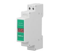 Telituny Misuratore di Tensione su Guida Din, Voltmetro Ca Digitale LCD Intelligente 1 Fase Voltmetro su Guida Din Il per il monitoraggio della tensione di edifici uffici domestici 60-450V
