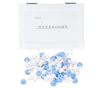 Telituny Modello Molecolare del Biossido di Silicio, Kit di Struttura Cristallina SiO2 con 150 Atomi e Legami, Modello Didattico di Chimica per Scuole, Laboratori e Formazione