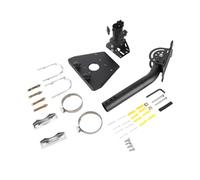 Telituny per adattatore per parabola V3 Kit adattatore per montaggio su palo in acciaio robusto girevole a 360 gradi per parete del tetto