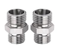 Telituny Raccordo per tubo M14 per, adattatore da M14 x 1,5 a M16 x 1,5, Connettore per tubo idraulico in acciaio legato, adattatore ad alta pressione da 8000 PSI a piccoli escavatori, compatibile con