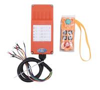 Telituny Remoto Crane Wireless Industriale, Gamma di 100 Metri a 6 Bottoni con Arresto di Emergenza, Trasmettitore e Ricevitore ABS Impermeabile per Gru a Terracotta, Paranchi,