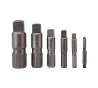 Telituny Set di Estrattori di Tubi, Kit di Estrattore a Vite Rotte a 6 Pezzi per Pianificazione 40 e 80 Tubi, Estrazione di Tubi in Acciaio di Molibdeno Cromo per Tubi 1/8 "a 1",