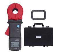 Telituny Tester di Resistenza Al Suolo del Morsetto, Misuratore di Resistenza Alla Terra Digitale 0,01-200Ω con Mascella 32 Mm, Design Impermeabile e Ammortizzatore, Misurazione Senza