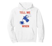 Tell Me When Coffee Lovers Retro Style Felpa con Cappuccio