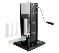 Tellier LOUIS Insaccatrice Verticale Professionale in Acciaio Inox - Qualità Superiore - 3 Imbuti - 2 Modelli di Velocità - Macchina per Carne - 30 x 58 x 71 cm