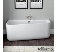Tellkamp Koeko vasca da bagno a parete con rivestimento, 0100-041-00-A/CRWM, Koeko bianco opaco [Vasche da Bagno > Vasche da Bagno a Parete]