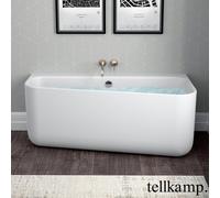 Tellkamp Koeko vasca idromassaggio parete anteriore con rivestimento, W100-040-00-AUF/CRWM, Koeko bianco opaco [Vasche Idromassaggio > Vasche Idromassaggio a Parete]