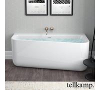 Tellkamp Koeko vasca idromassaggio parete anteriore con rivestimento, W100-240-00-A/CR, Koeko bianco lucido [Vasche Idromassaggio > Vasche Idromassaggio a Parete]