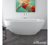 Tellkamp Neon vasca idromassaggio ovale freestanding, W100-289-0B-A/CR, Neon bianco lucido [Vasche Idromassaggio > Vasche Idromassaggio Freestanding]