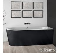 Tellkamp Pio vasca idromassaggio ad angolo con rivestimento, W100-055-0B-L-A/CRSW, Pio bianco lucido [Vasche Idromassaggio > Vasche Idromassaggio ad Angolo]