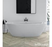 Tellkamp Space vasca idromassaggio ovale freestanding, W100-288-S0-A/CR, Space; Space XS bianco lucido [Vasche Idromassaggio > Vasche Idromassaggio Freestanding]