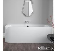 Tellkamp Thela vasca idromassaggio ad angolo con rivestimento, W100-047-0B-AUF/CR, Thela bianco lucido [Vasche Idromassaggio > Vasche Idromassaggio ad Angolo]
