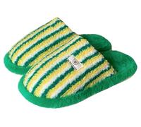 Tellrain Accoglienti pantofole invernali a righe per la casa, per coppie, foderate in pile, pantofole da interno in cotone, calde scarpe da casa, da uomo e da donna, antiscivolo, unisex, comode, per