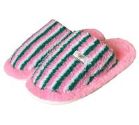 Tellrain Accoglienti pantofole invernali a righe per la casa, per coppie, foderate in pile, pantofole da interno in cotone, calde scarpe da casa, da uomo e da donna, antiscivolo, unisex, comode, per