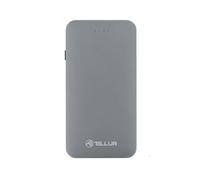 Tellur Batteria Esterna con Carica Rapida 5000mAh, Qualcomm 3.0, 3 in 1 Cavo (Micro USB + Lightning + adattatoreType-C), Grigio