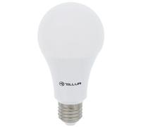 Tellur Lampadina LED SMART WiFi, App per smartphone, Compatibile con Amazon Alexa e Google Assistant, 10W equivalenti 100W, Bianco/Caldo, 1000LM, Regolatore di intensità, E27
