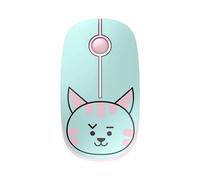 TELLUR Mouse Senza Fili con Nano Ricevitore USB 2.4 Ghz, Mouse Wireless con Click Silenzioso, 1600 DPI, 3 Pulsanti, Plug & Play, Design Sottile e Leggero da Portare (Gatto)