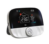 TELLUR SMART Termostato WiFi Compatibile Alexa, App per Telefono, Comando a Distanza, Blocco Bambini, Programma Settimanale, Protezione Antigelo, Non Richiede HUB, Bianco (TSH02)