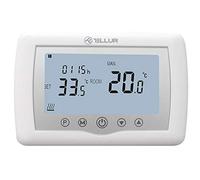 TELLUR SMART Termostato WiFi Compatibile Alexa, App per Telefono, Comando a Distanza, Blocco Bambini, Programma Settimanale, Protezione Antigelo, Non Richiede HUB, Bianco (TSH01)