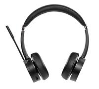 TELLUR Voice PRO Cuffie Bluetooth Professionale per Call Center, Conferenze Online, 2 Microfoni con Cancellazione del Rumore di Fondo, Autonomia 24h, USB C Port, Nero