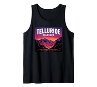 Telluride Colorado Retro Montagna Tramonto Canotta